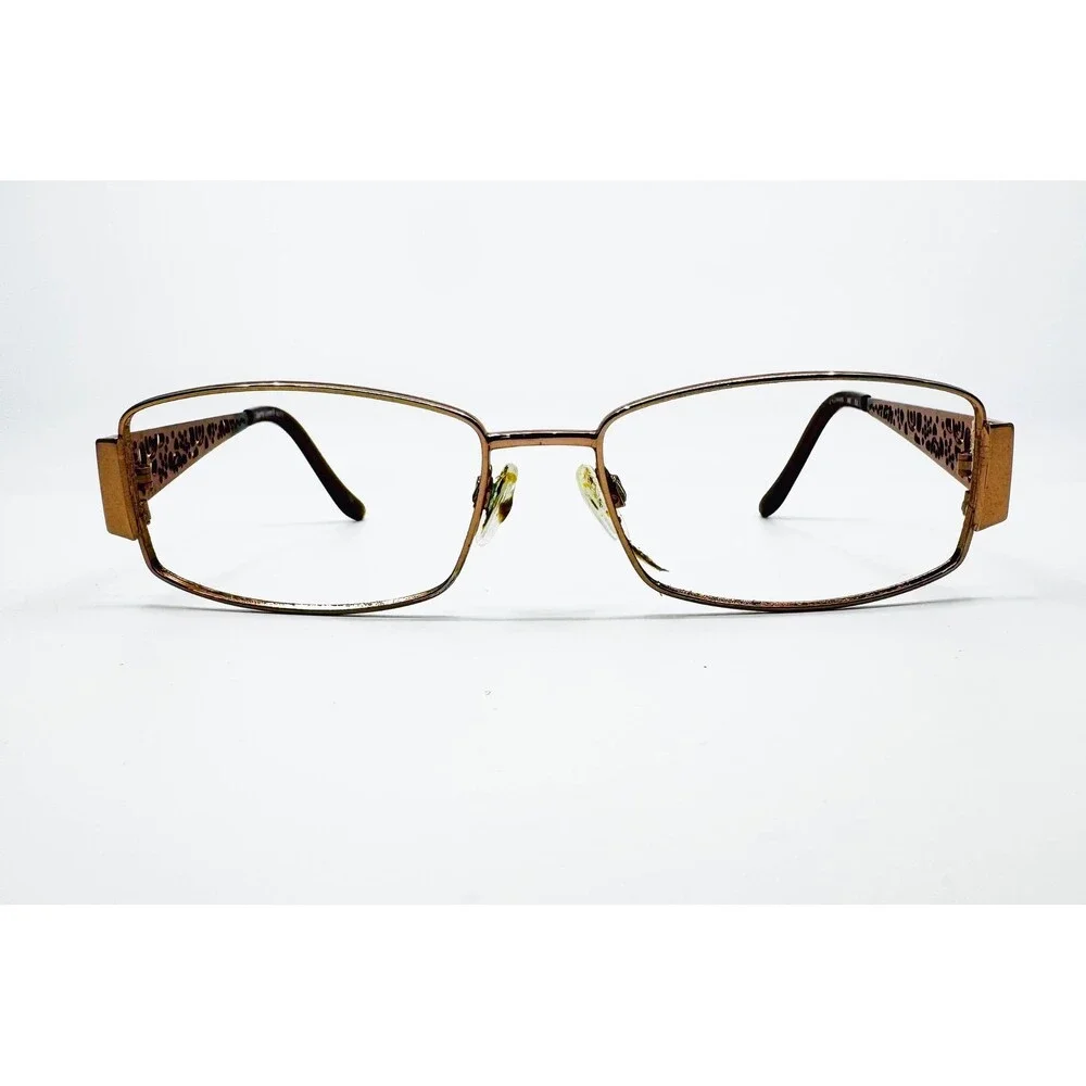 Sophia Loren Eyeglasses Womens Brown M273 Filigree Metal Frames 50-16-135